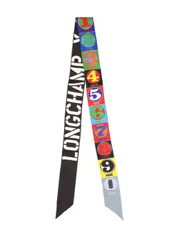 Longchamp: Чёрный шарф 