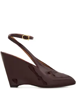 Ferragamo: Тёмные босоножки 