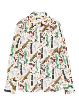 Paul Smith: Рубашка с абстрактным принтом 
