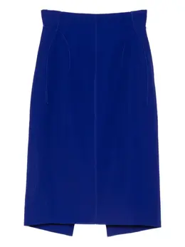 Mugler: Голубая юбка 
