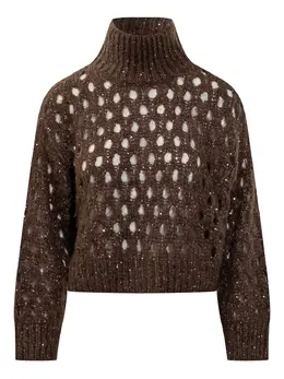 Brunello Cucinelli: Свитер с блёстками 