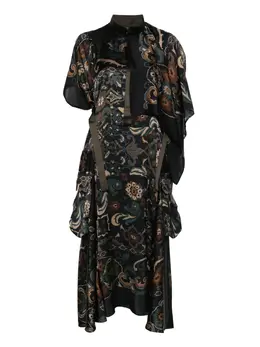 sacai: Платье с принтом 