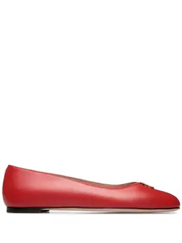 Bally: Красные балетки 