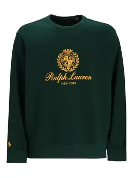 Polo Ralph Lauren: Зелёный свитшот 