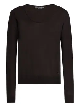Dolce & Gabbana: Топ с длинным рукавом 