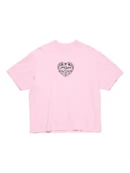 Acne Studios: Розовая футболка 