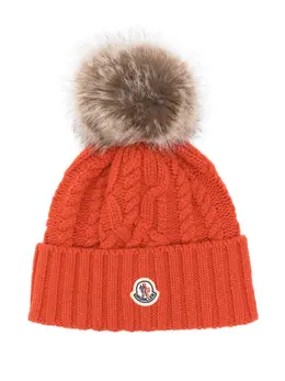 Moncler: Оранжевая шапка 