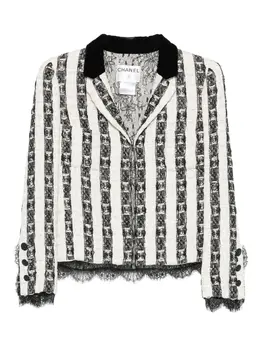 CHANEL Pre-Owned: Куртка в полоску 