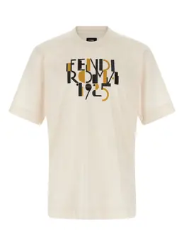 FENDI: Футболка  Roma с принтом