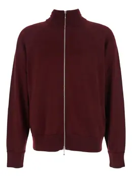 Jil Sander: Бордовый кардиган 