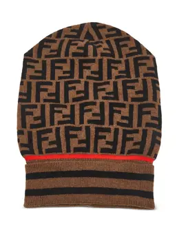 Fendi Pre-Owned: Коричневая шапка 