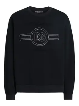 Dolce & Gabbana: Синий свитшот 