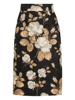 Dolce & Gabbana: Юбка  Rose с принтом