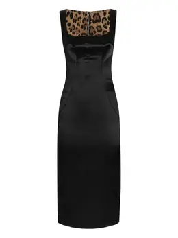 Dolce & Gabbana: Платье с квадратным вырезом 