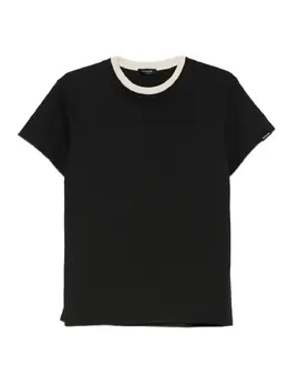 Mugler: Футболка с воротником 