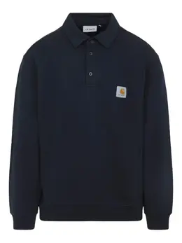 Carhartt WIP: Синее поло 