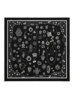 Dolce & Gabbana: Чёрный шарф 