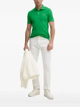 Lacoste: Зелёное поло 