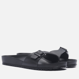 Birkenstock: Чёрные шлёпанцы  Madrid Eva