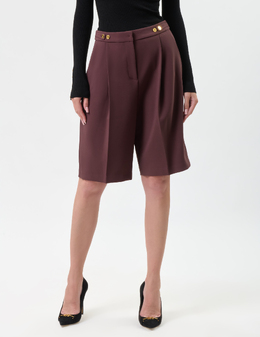 ELISABETTA FRANCHI: Бордовые шорты 