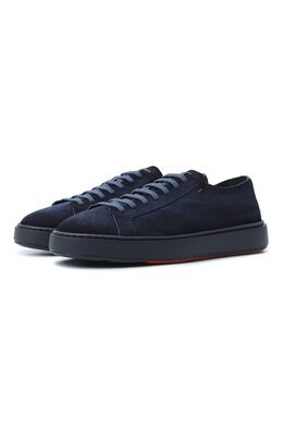 Santoni: Синие кеды  Cleanic