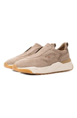 Santoni: Бежевые кроссовки 