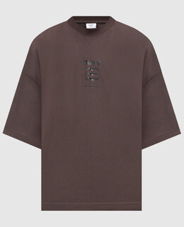 Vetements: Коричневая футболка 