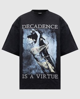 Vetements: Чёрная футболка 