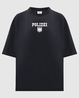 Vetements: Чёрная футболка 