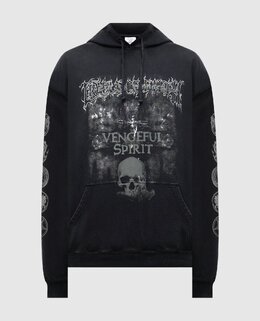 Vetements: Чёрная толстовка 