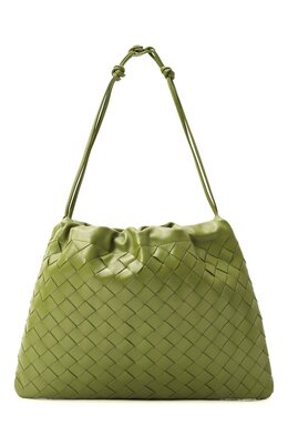 Bottega Veneta: Зелёная сумка 