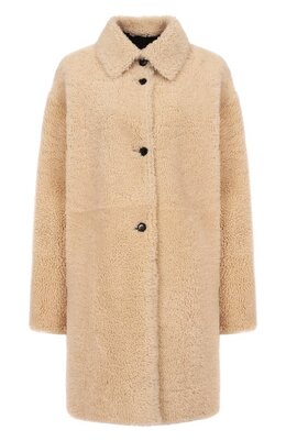 Kiton: Бежевая дублёнка 