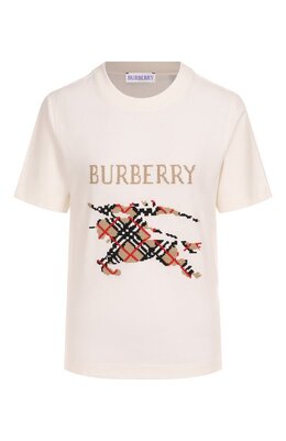 Burberry: Хлопковая футболка 