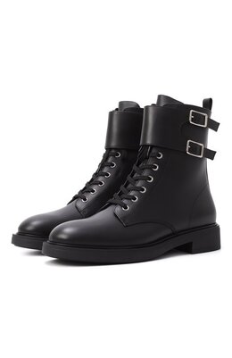 Gianvito Rossi: Чёрные ботинки 