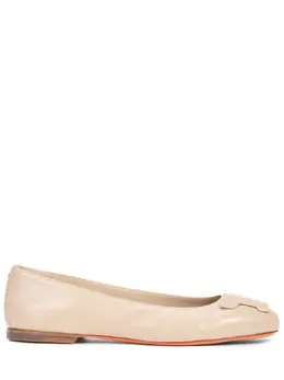 SANTONI: Бежевые балетки 