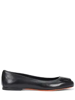 SANTONI: Чёрные балетки 