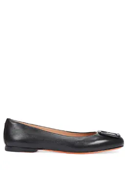 SANTONI: Чёрные балетки 