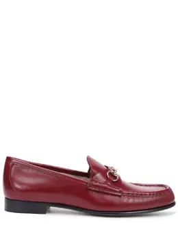 GUCCI: Бордовые лоферы 