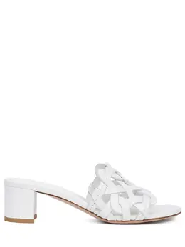 GIANVITO ROSSI: Белые сабо 