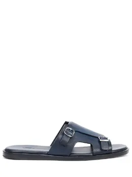 SANTONI: Тёмные шлёпанцы 