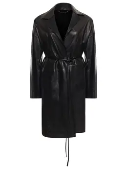 KITON: Кожаный плащ 