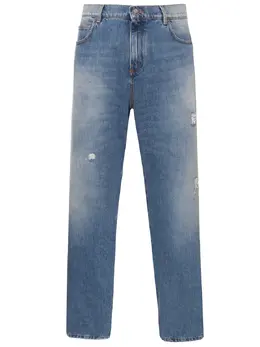 BALMAIN: Хлопковые джинсы 