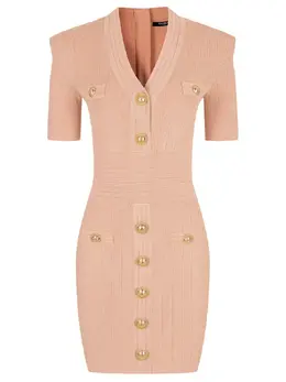 BALMAIN: Платье из вискозы 