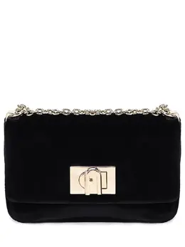 FURLA: Чёрная сумка 