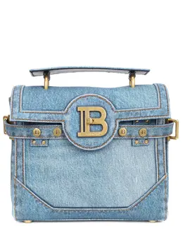 BALMAIN: Голубая сумка  B-Buzz