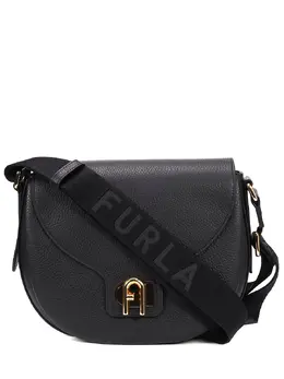 FURLA: Чёрная сумка 