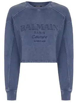 BALMAIN: Хлопковая толстовка 