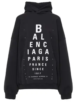 BALENCIAGA: Хлопковая толстовка 