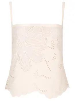 ELIE SAAB: Топ с вышивкой 