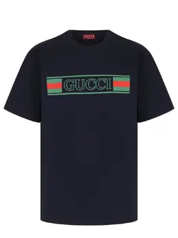 GUCCI: Хлопковая футболка 
